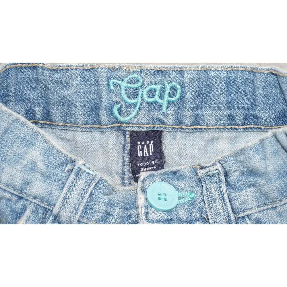 Baby GAP Embroidered Denim Skirt Toddler 3 Years